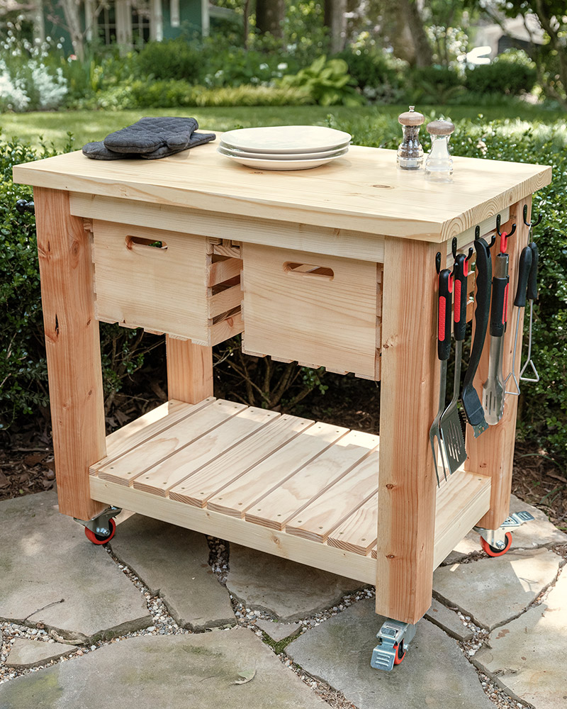 7. How To Make A DIY Grill Cart
