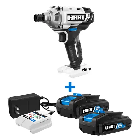 2-Pack 20-Volt 2ah Batteries and Impact Driver