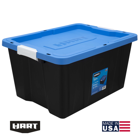 17 Gal Heavy Duty Black Plastic Storage Box