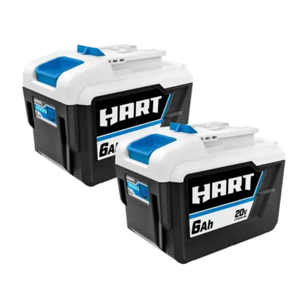 HART 20-Volt 2-Pack 6Ah Battery Bundle (Charger Not Included)
