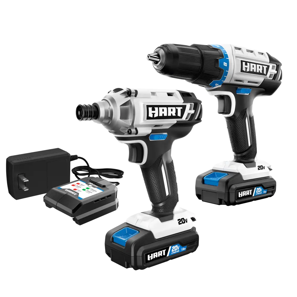 20V 1/2" Drill/Driver & Impact Driver Combo Kit + Bonus Batterybanner image