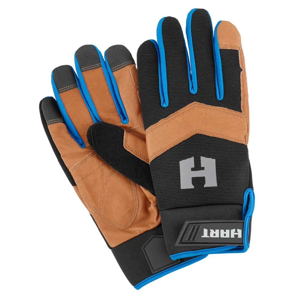 Leather Palm Gloves - Medium