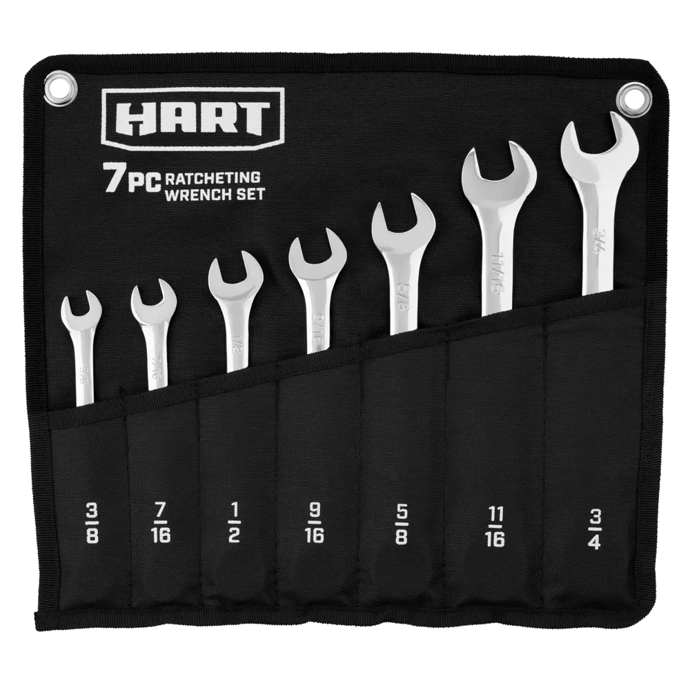 7 PC SAE Ratcheting Wrench Setbanner image