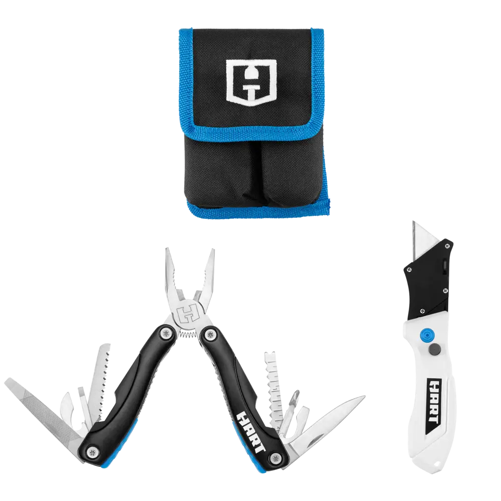 16-IN-1 Multi-Tool & Compact Flip Utility Knife Combo with Storage Pouchbanner image