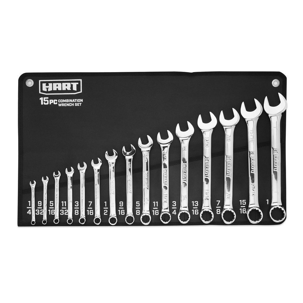 15 PC SAE Combo Wrench Set