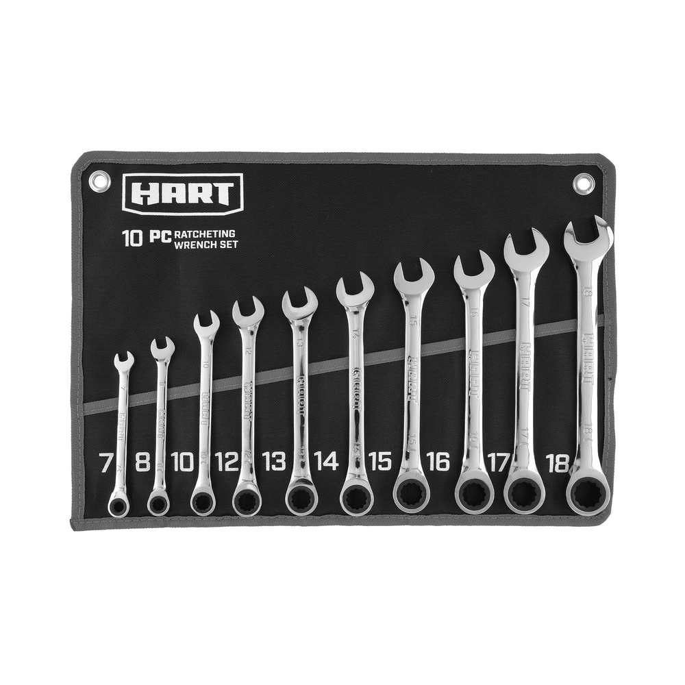 10 PC MM Ratcheting Wrench Setbanner image