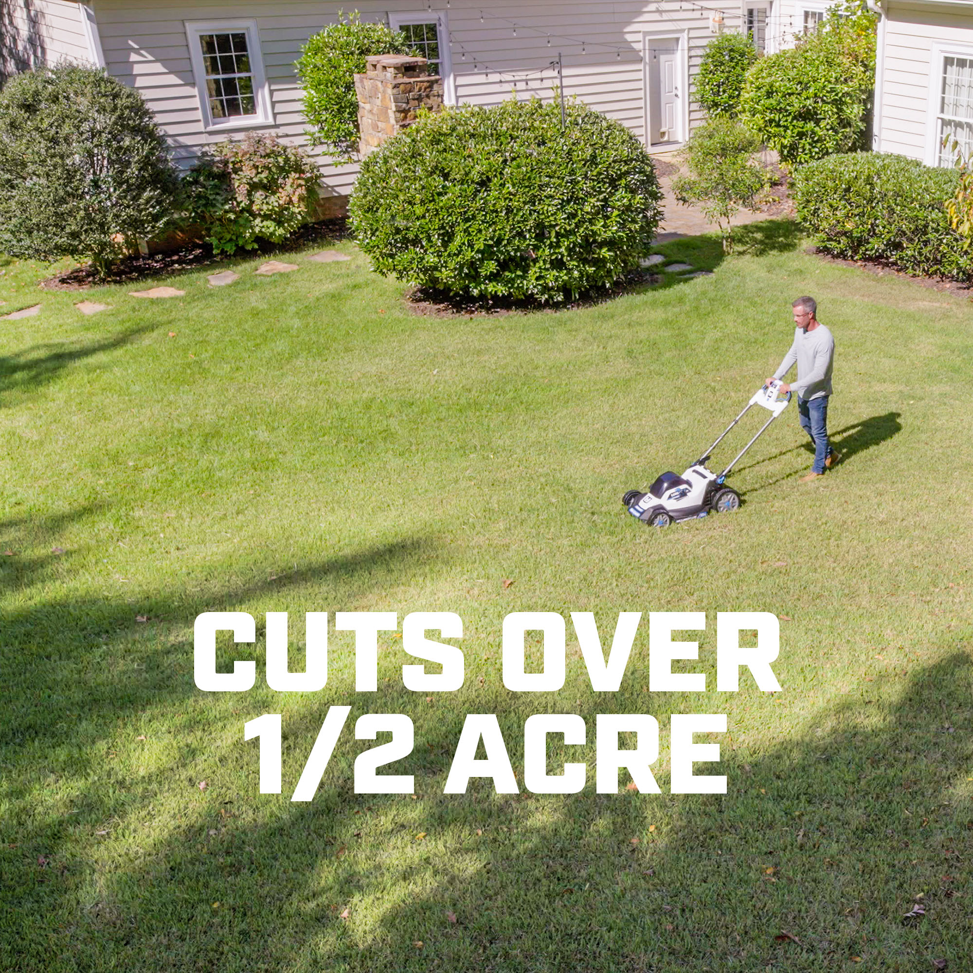 cuts over 1/2 acre