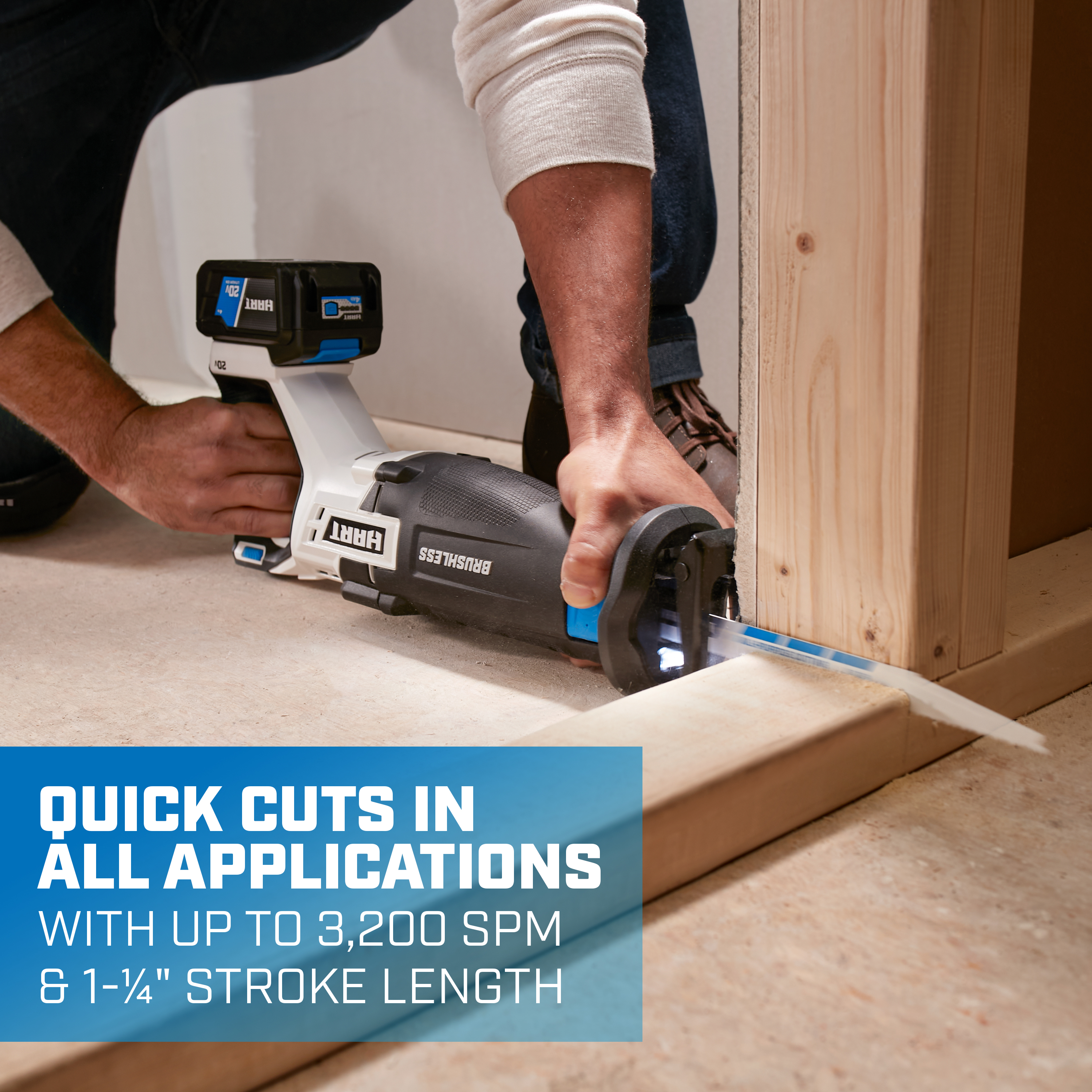 quick cuts in all applications with up to 3200 SPM and 1-1/4" stroke length
