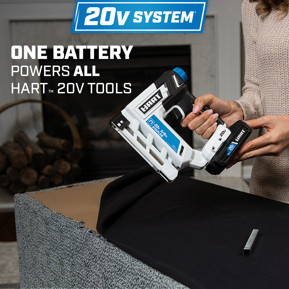one battery powers all hart 20v tools 