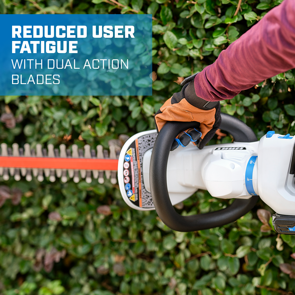 Reduced User Fatigue with Dual Action Blades