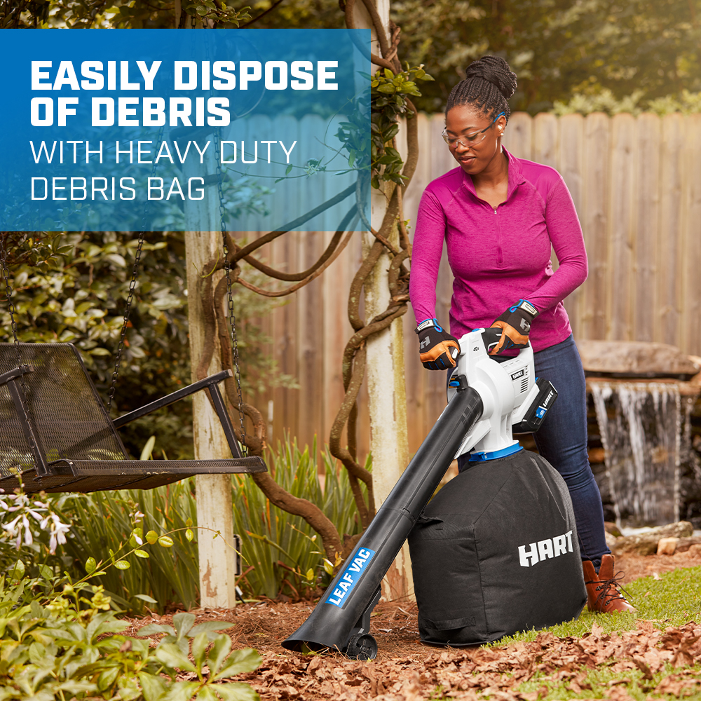 Easily dispose of debris with heavy duty debris bag