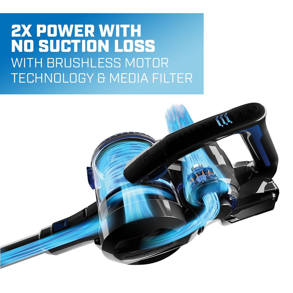 2x Power With No Suction Loss