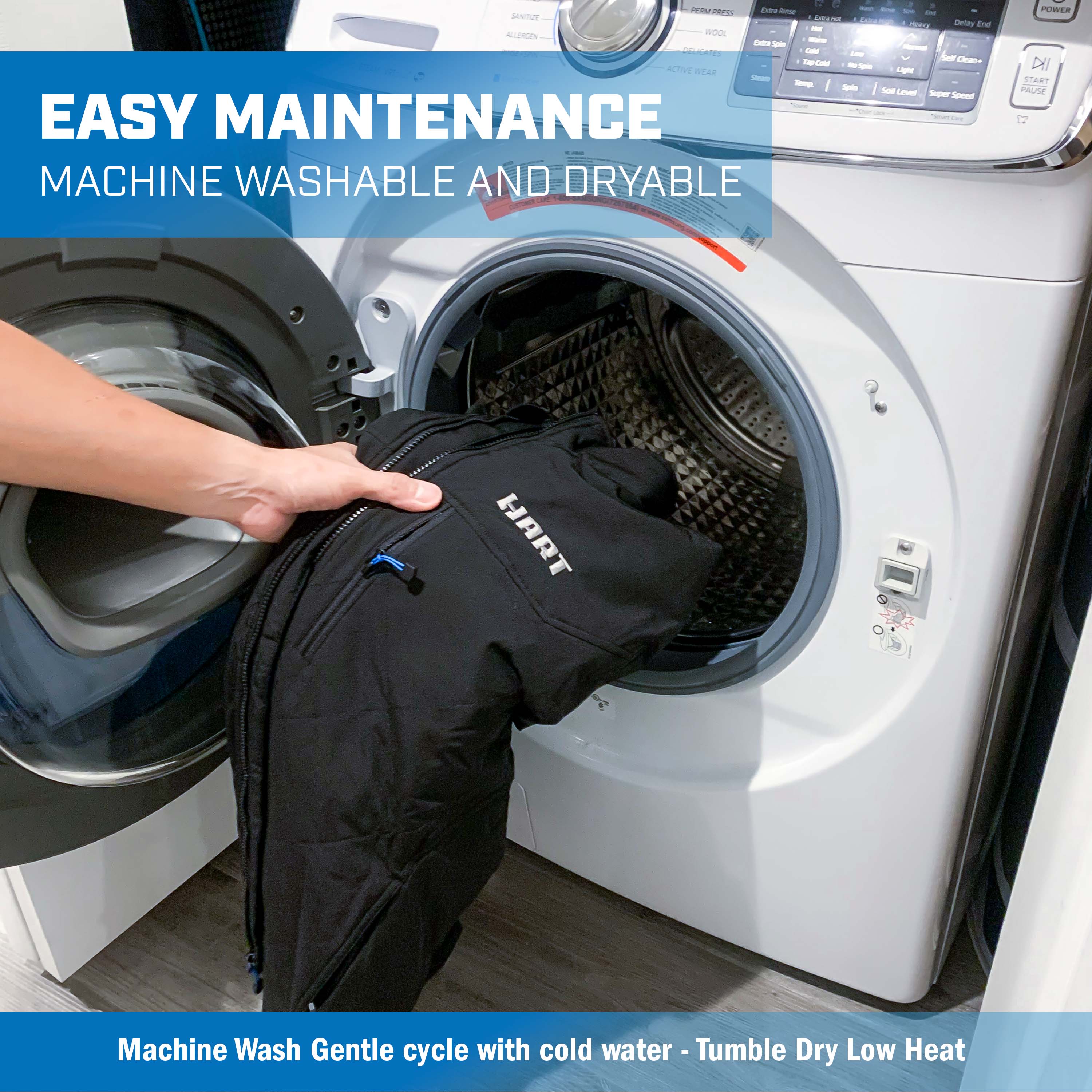 easy maintenance machine washable and dryable 