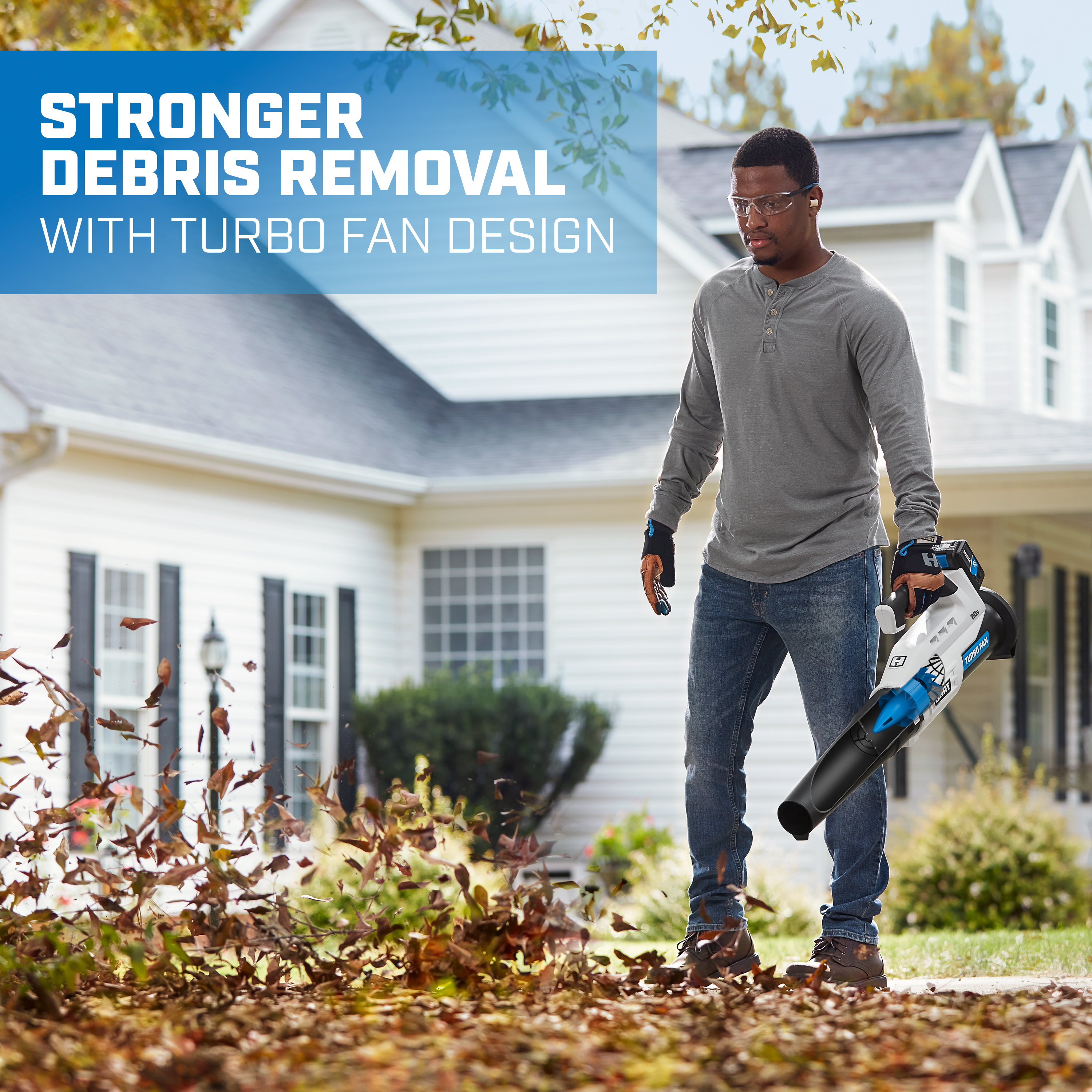 Stronger Debris Removal with Turbo Fan Design