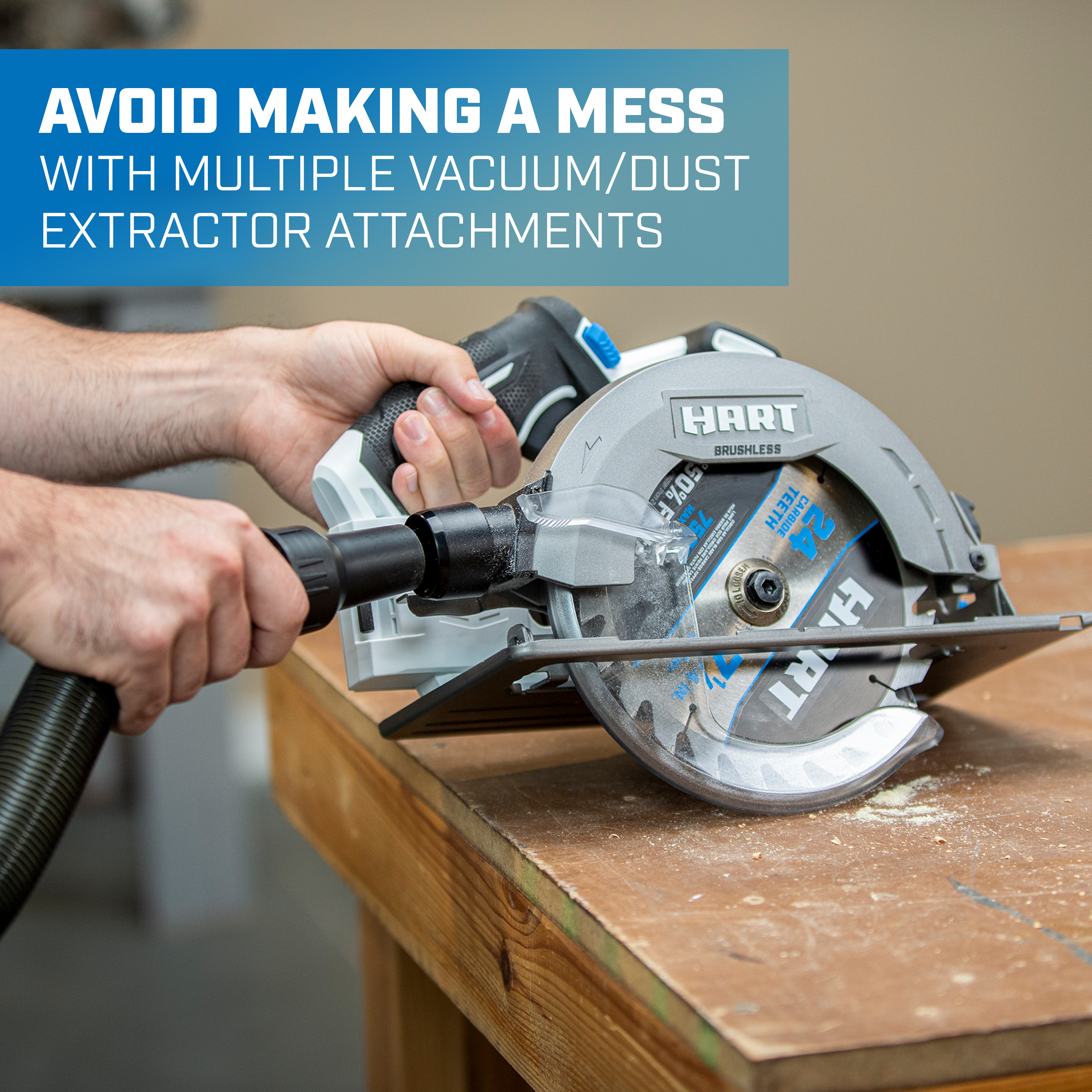 avoid making a mess with multiple vacuum/dust extractor attachments