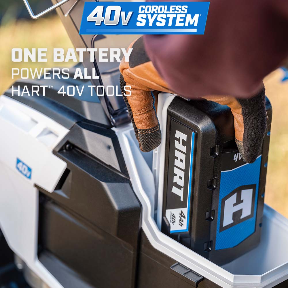 one battery powers all hart 40v tools