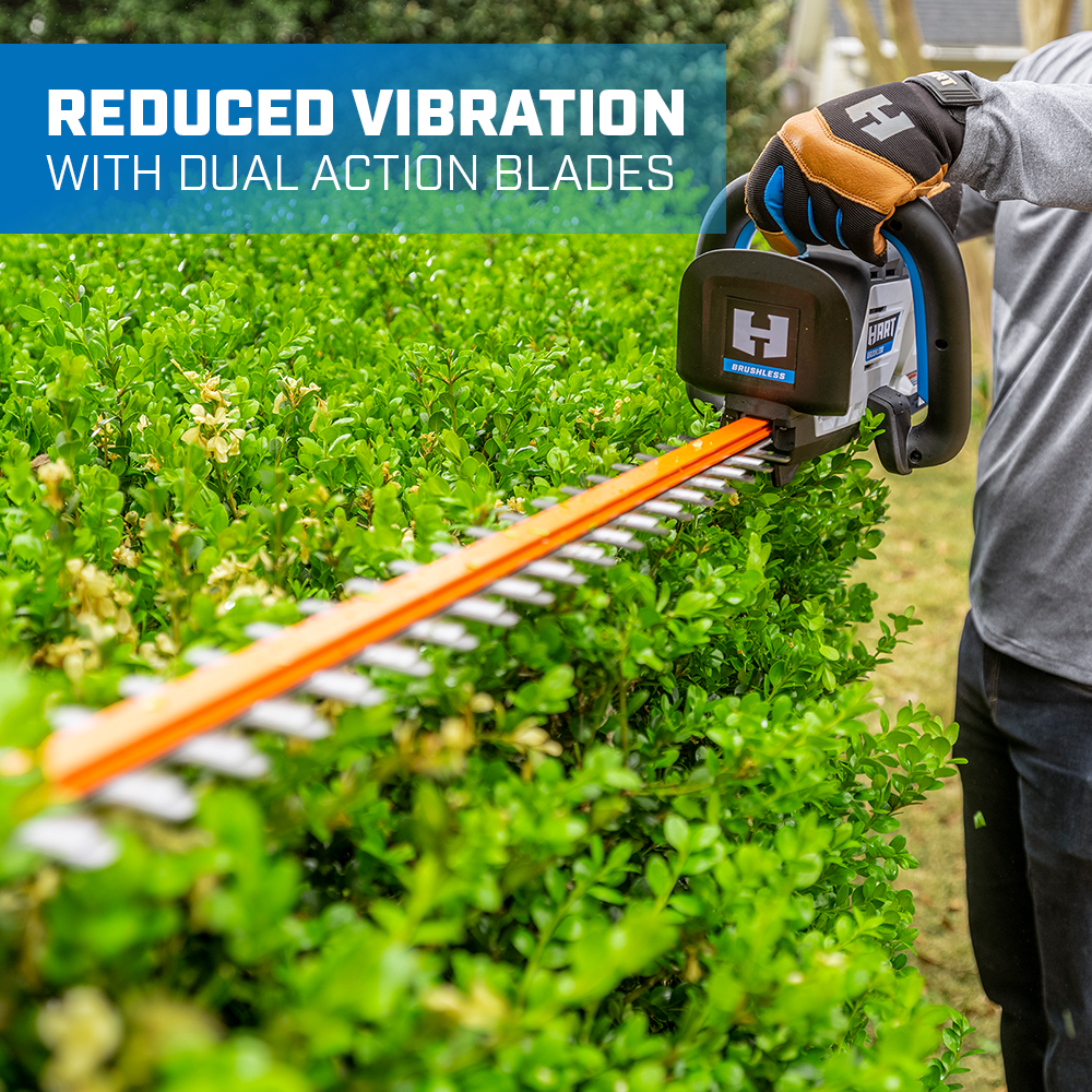 reduced vibration with dual action blade