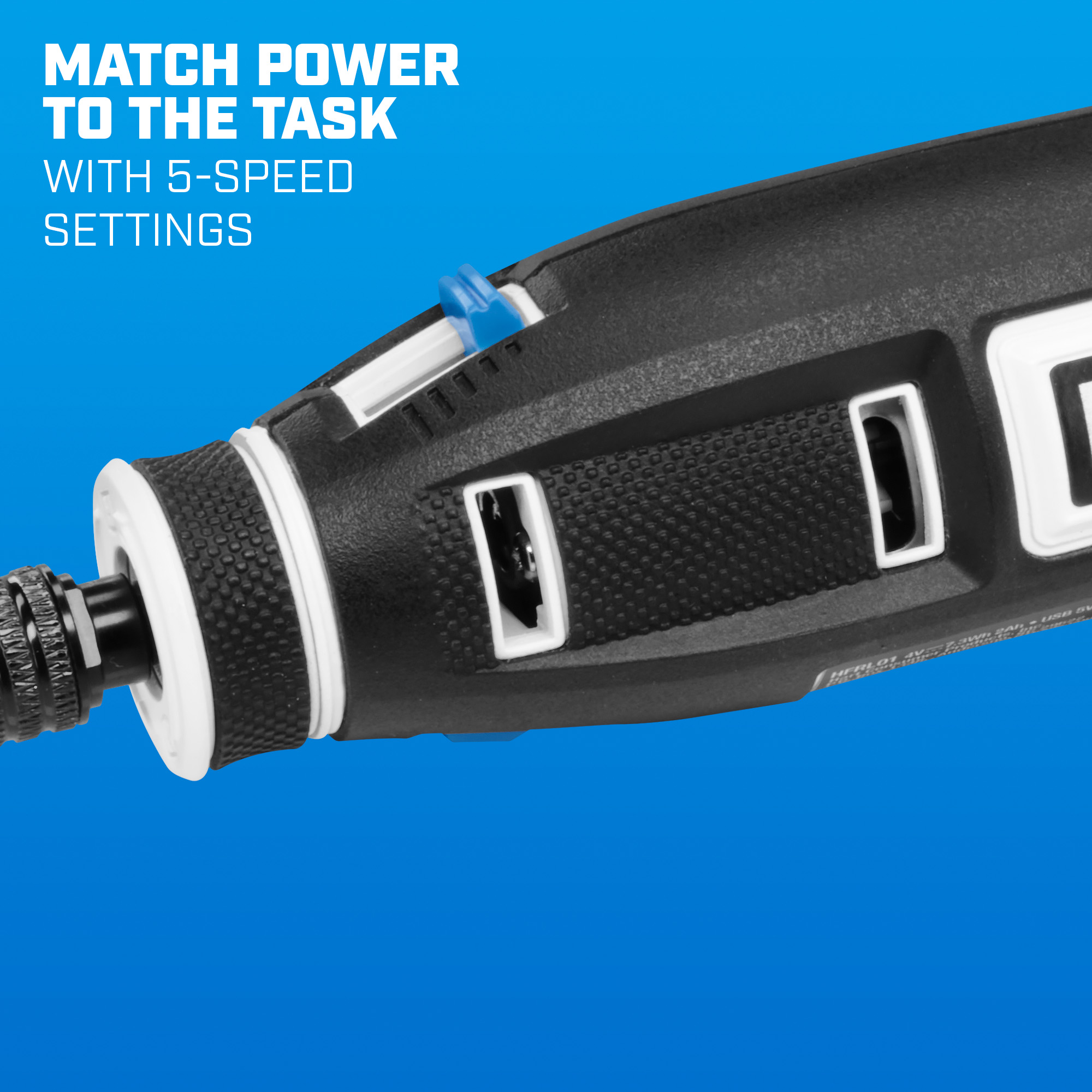 match power to the task with 5-speed settings