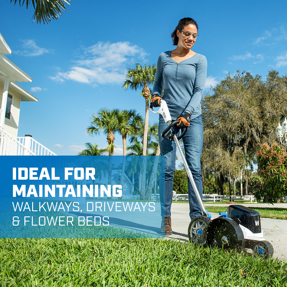 ideal for maintaining walk ways, driveways, and flowerbeds