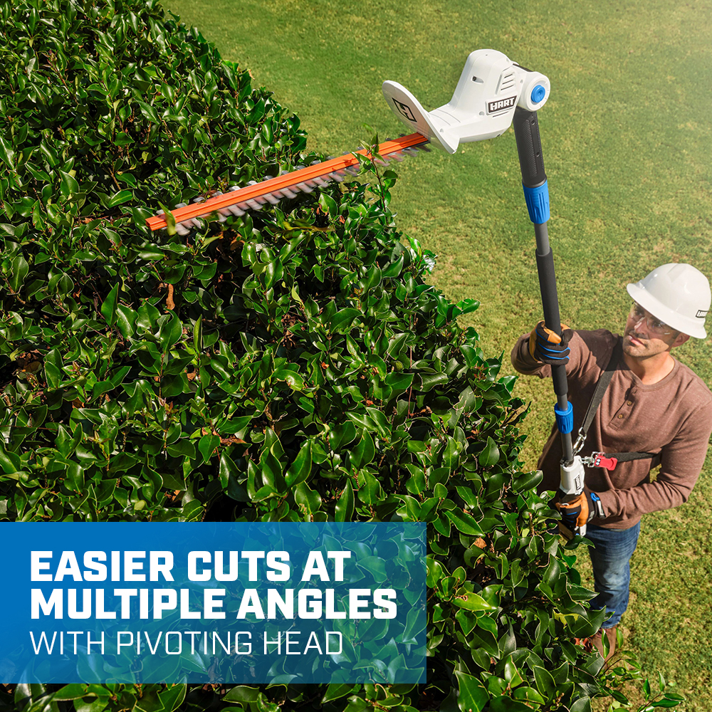 easier cuts at multiple angles with pivoting head