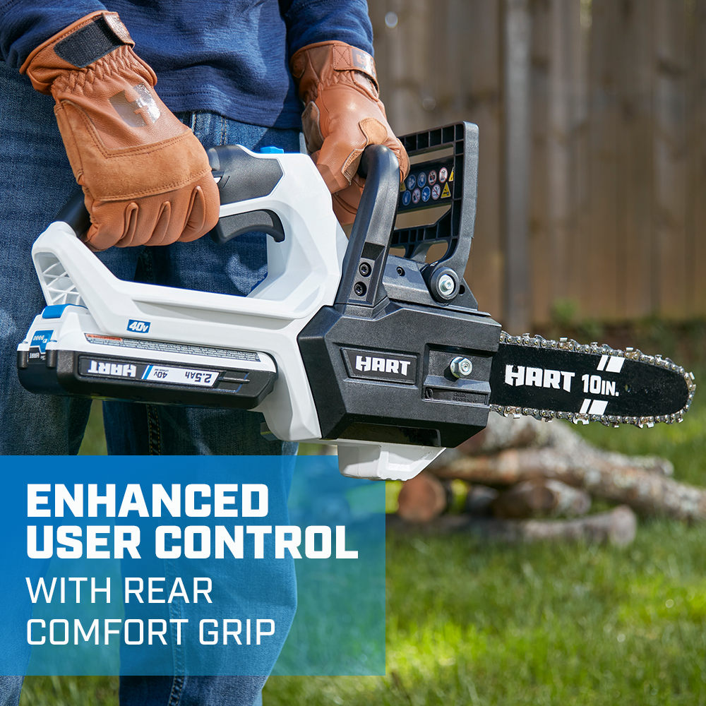 Enhanced user control with rear comfort grip