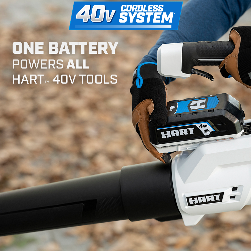 one battery powers all hart 40v tools 
