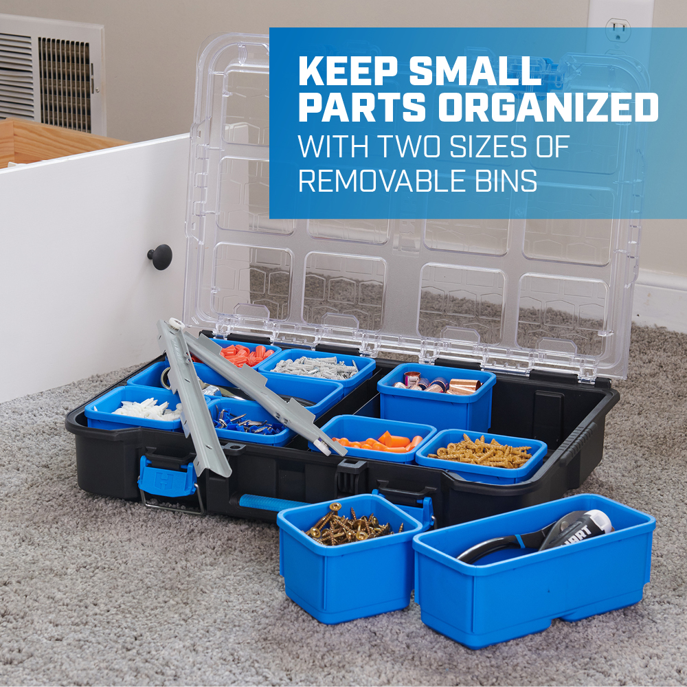 Keep small parts organized