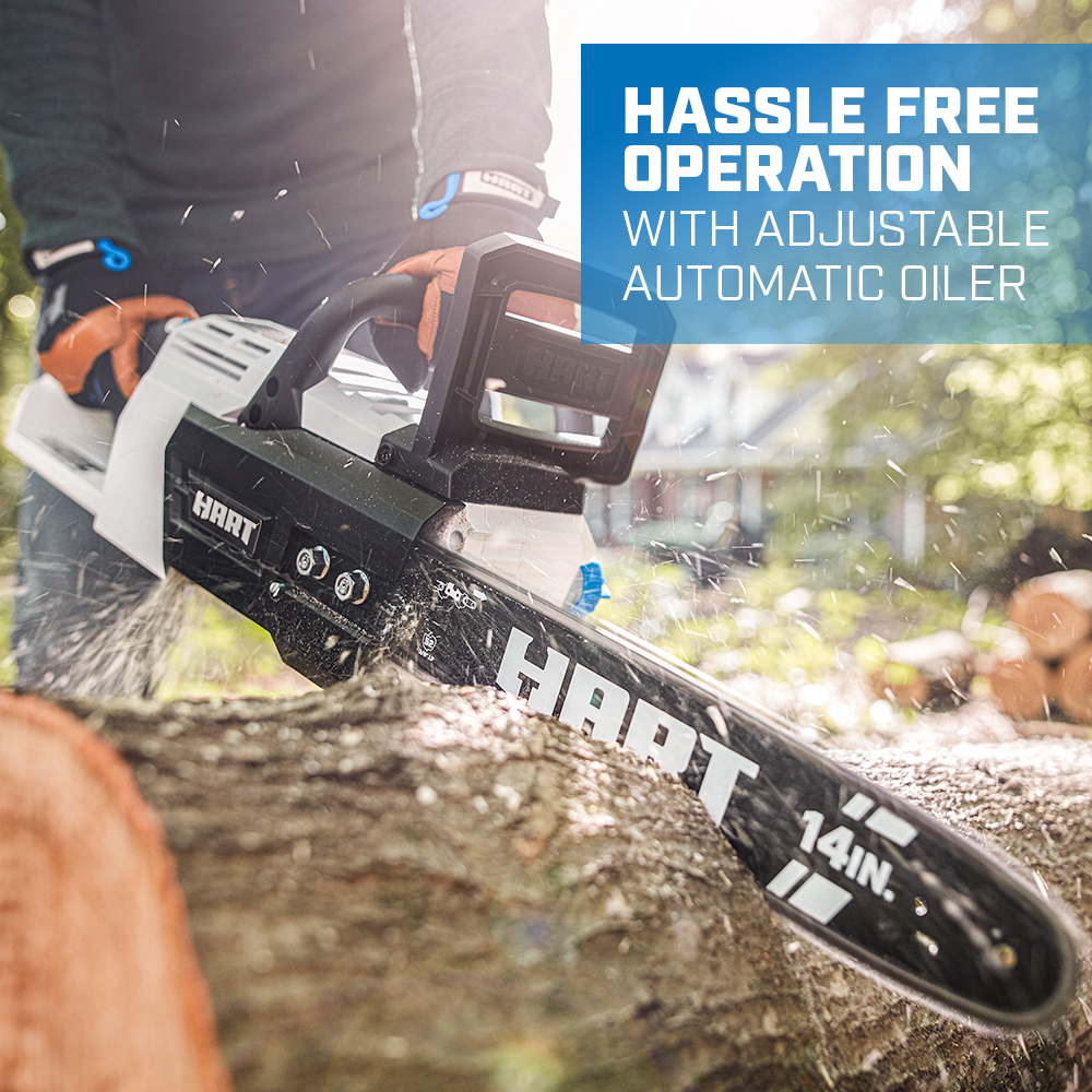 Hassle free operation with adjustable automatic oiler