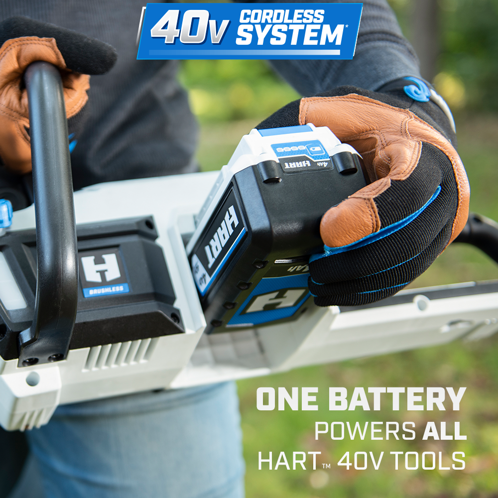 One Battery Powers All HART 40V Tools