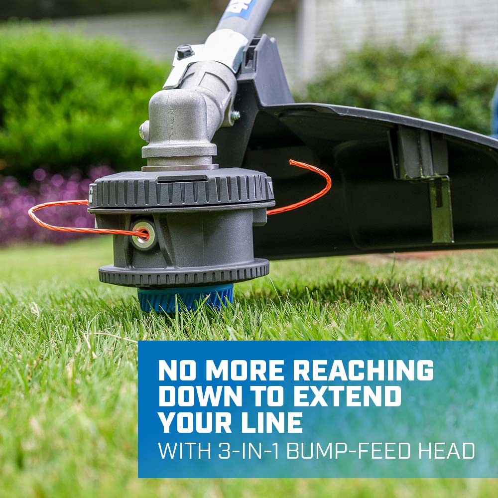 No More Reaching Down to Extend Your Line with 3-in-1 Bump-Feed Head