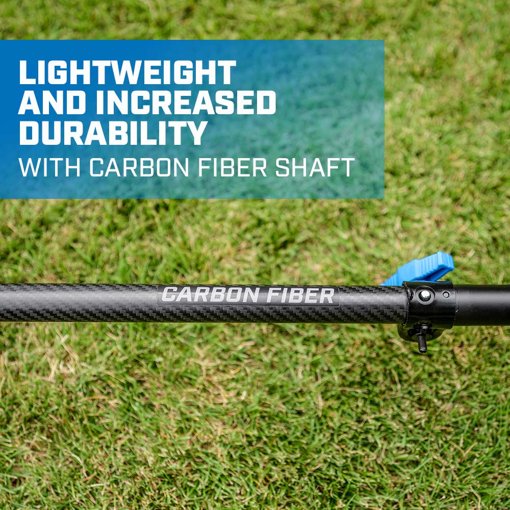 lightweight and increased durability with carbon fiber shaft