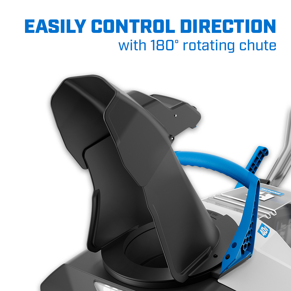 Easily control direction with 180 rotating chute