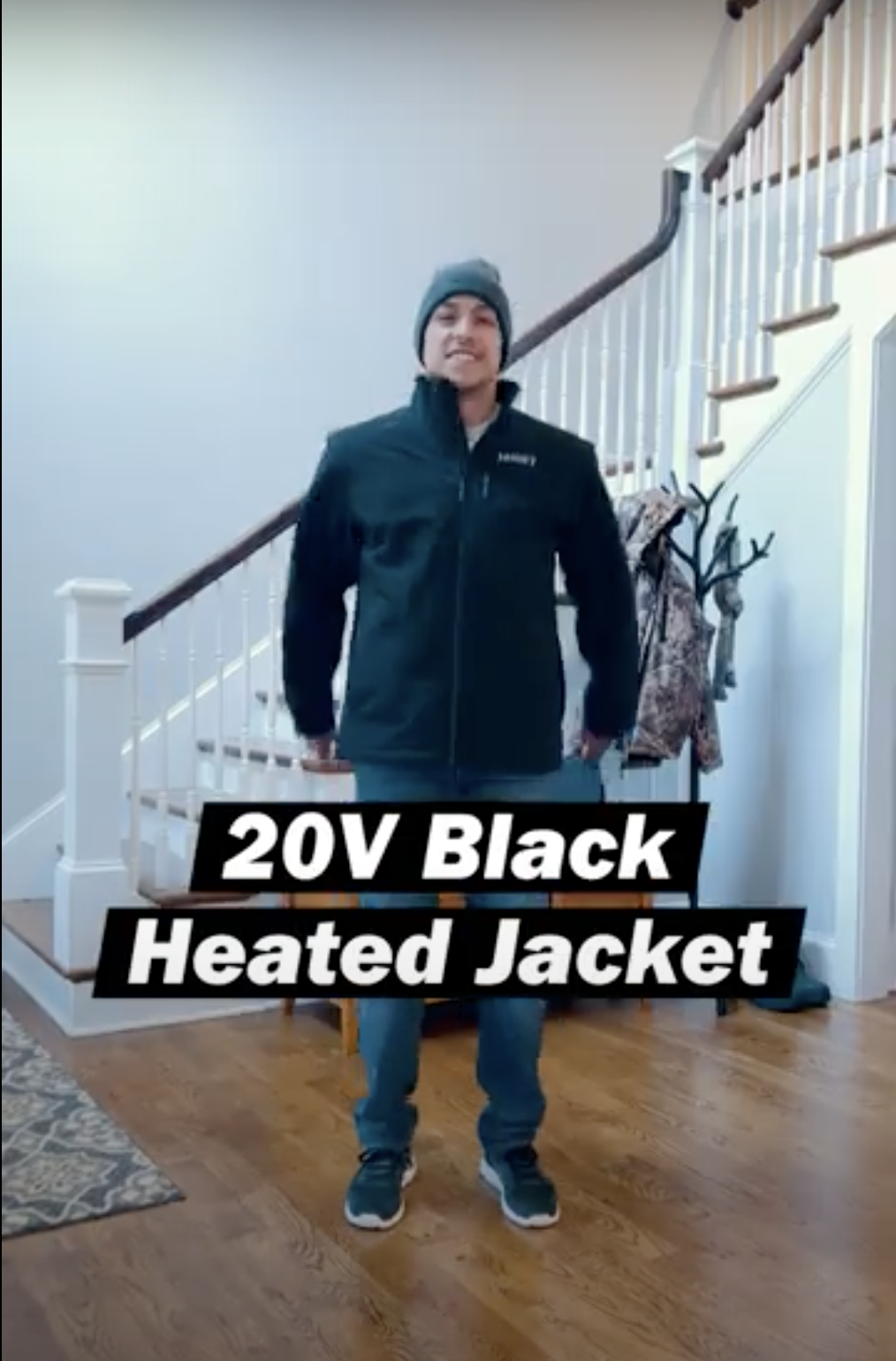 20V Cordless Heated Black Jacket Kit