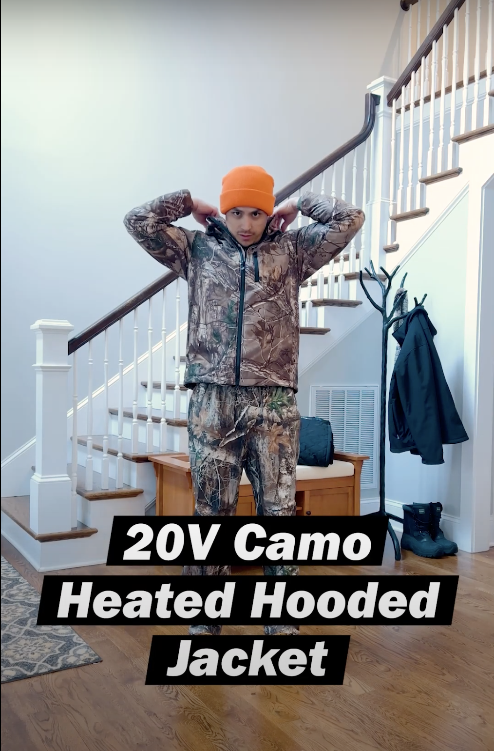 20V Cordless Heated Camo Jacket Kit