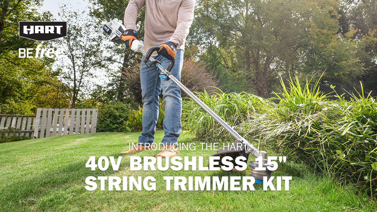 40V Brushless 15" String Trimmer & 600 CFM Blower Combo Kitbanner image