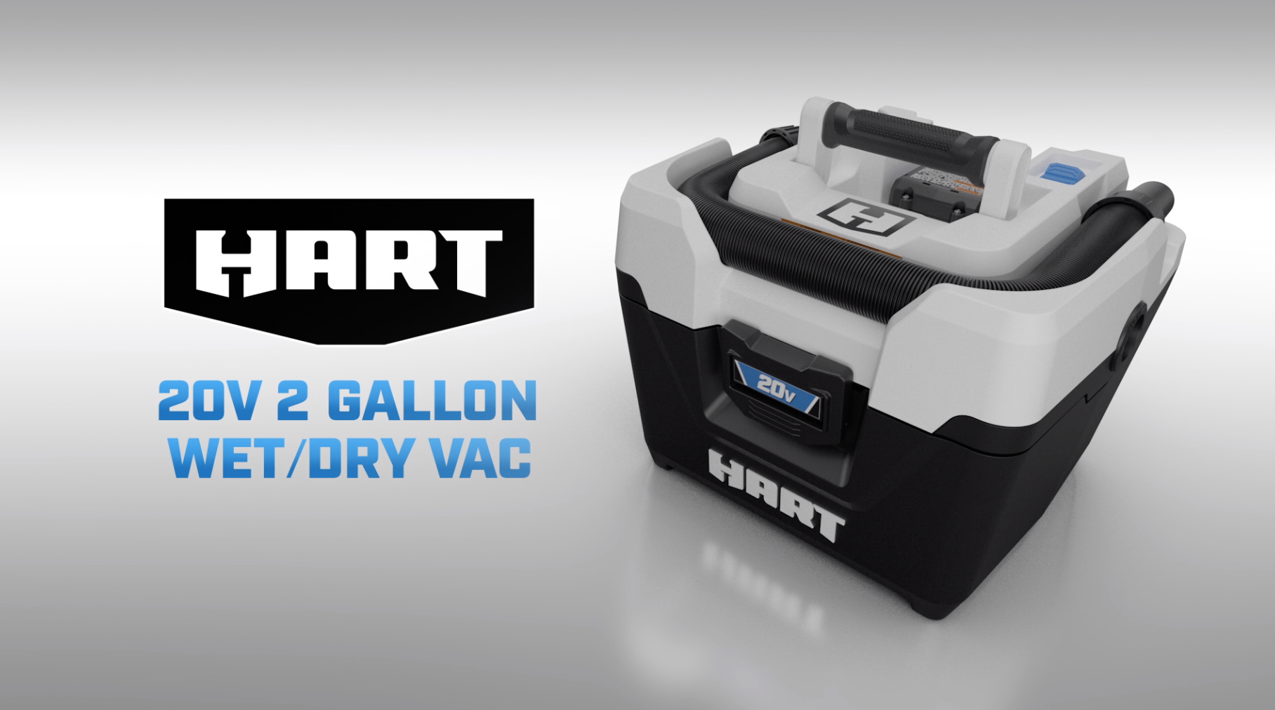 20V 2 Gallon Wet/Dry Vac (Battery and Charger Not Included)