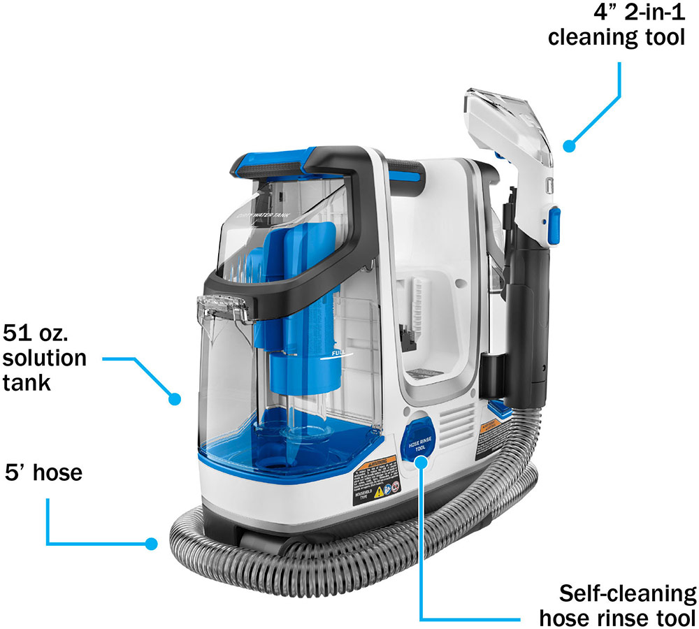 20V Cordless Spot Cleaner Kit Features