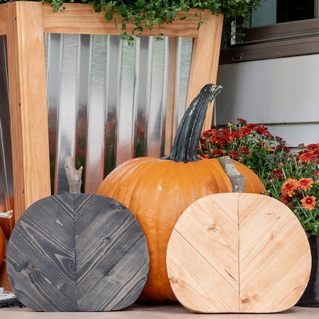 Wooden Pumpkin Cutouts