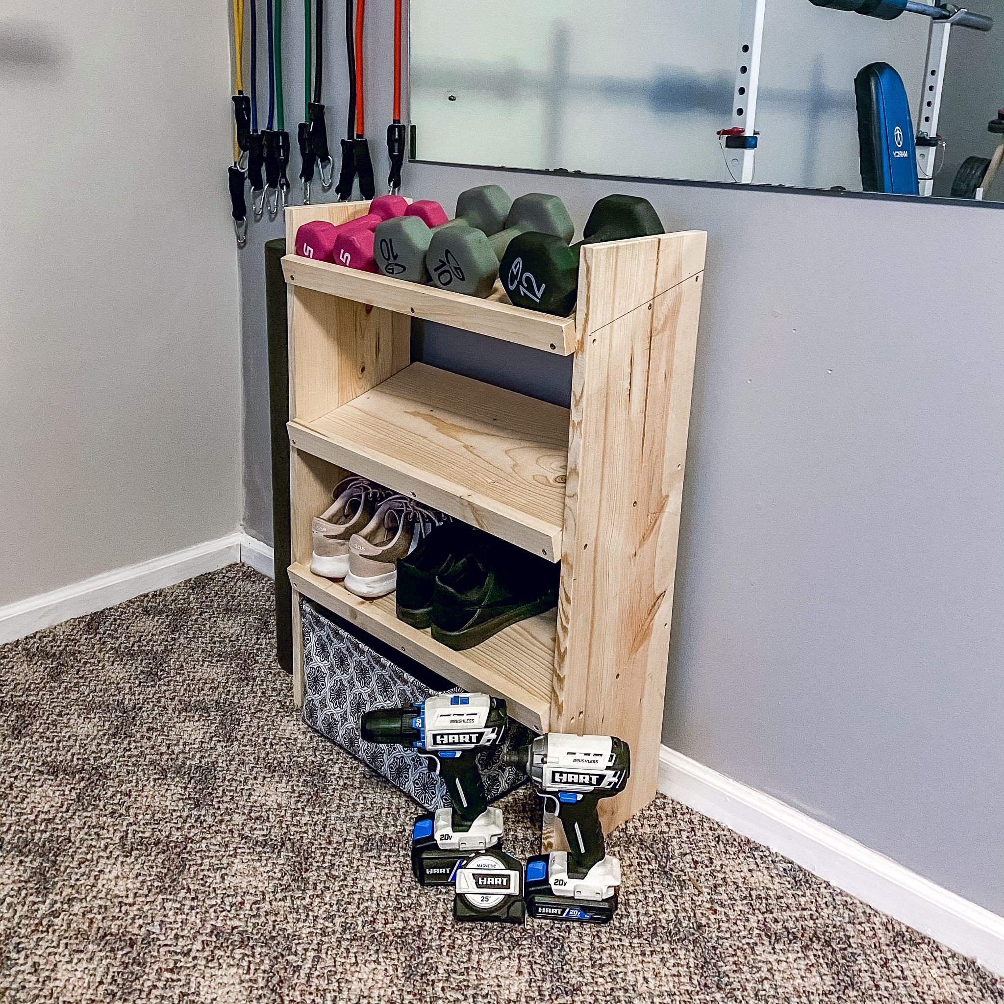 Fitness Equipment Shelf